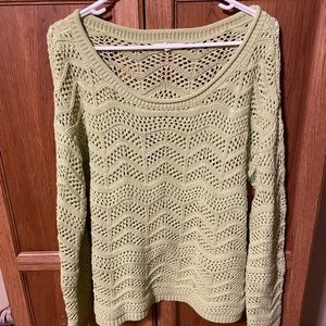 Light green knit sweater